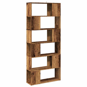 vidaXL Book Cabinet/Room Divider Old Wood 80x24x186 cm