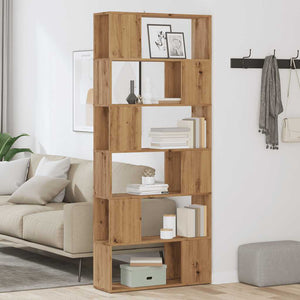 vidaXL Book Cabinet/Room Divider Artisian Oak 80x24x186 cm