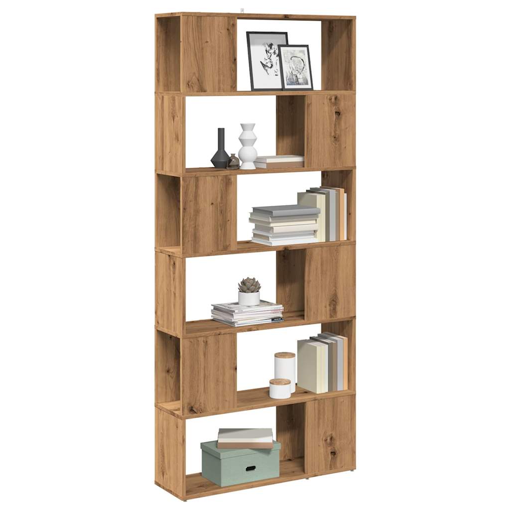 vidaXL Book Cabinet/Room Divider Artisian Oak 80x24x186 cm