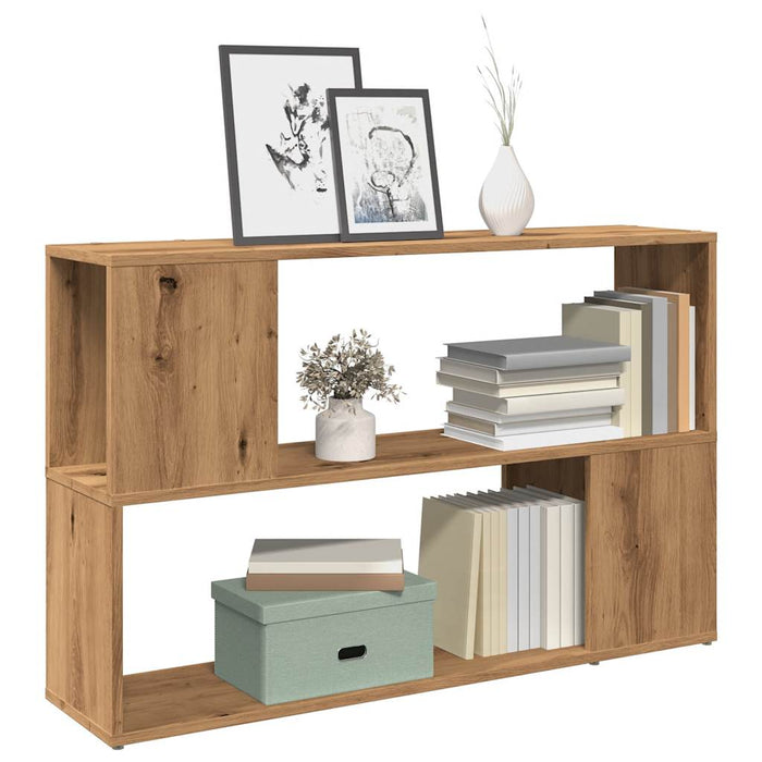 vidaXL Book Cabinet Artisian Oak 100x24x63 cm Engineered Wood