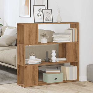 vidaXL Book Cabinet/Room Divider Artisan Oak 100x24x94 cm