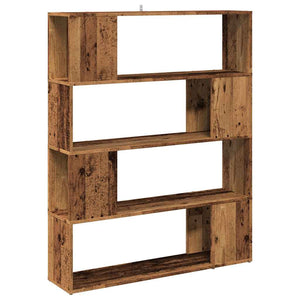 vidaXL Book Cabinet/Room Divider Old Wood 100x24x124.5 cm