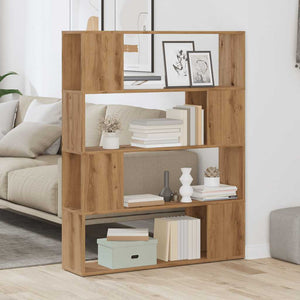 vidaXL Book Cabinet/Room Divider Artisan Oak 100x24x124.5 cm