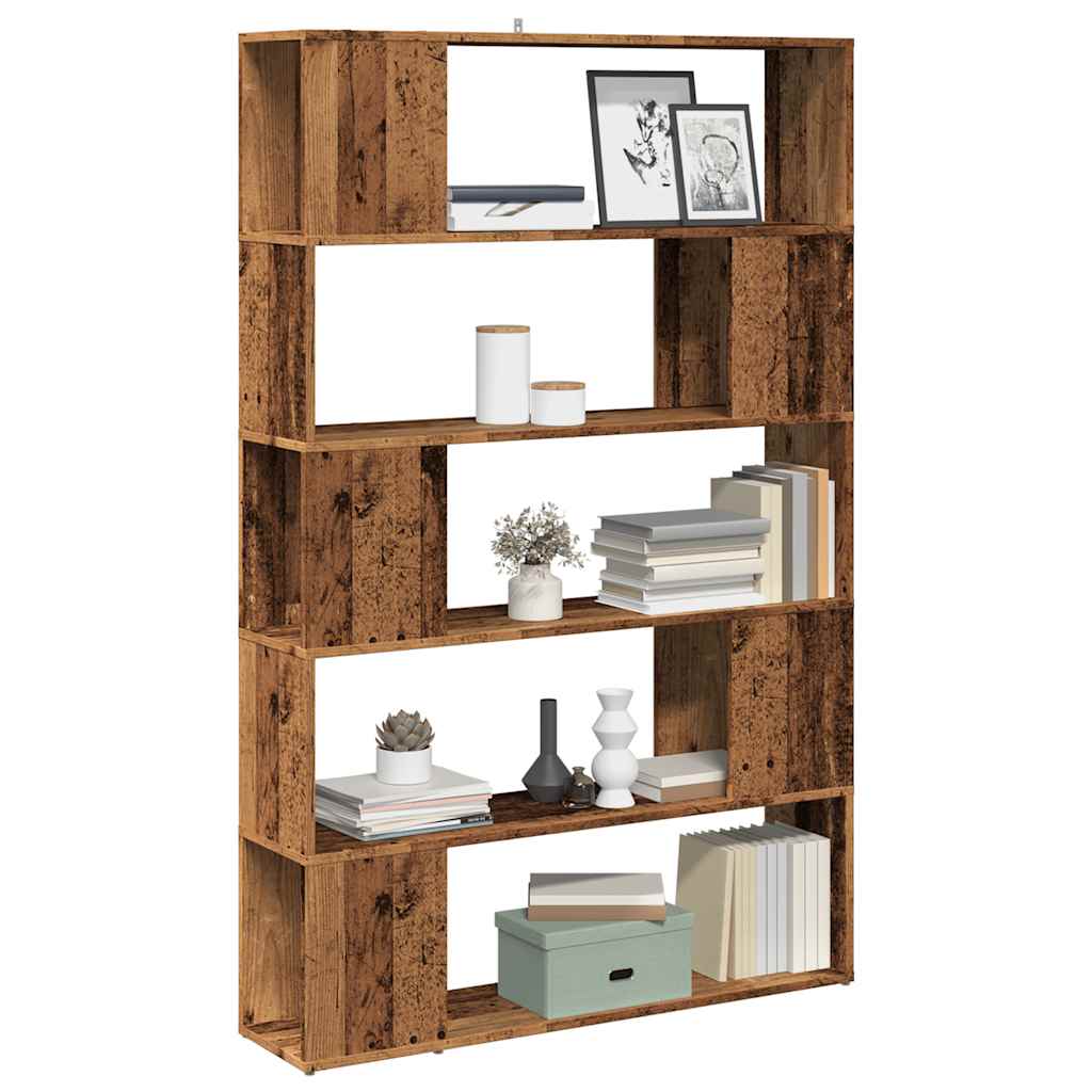 vidaXL Book Cabinet/Room Divider Old Wood 100x24x155 cm