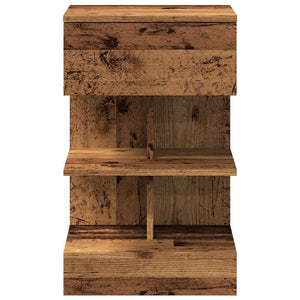 vidaXL Bedside Cabinet Old Wood 40x35x65 cm Engineered Wood