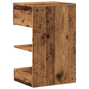 vidaXL Bedside Cabinet Old Wood 40x35x65 cm Engineered Wood