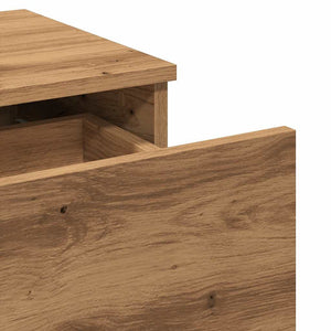 vidaXL Bedside Cabinet Artisan Oak 40x35x65 cm Engineered Wood