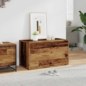 vidaXL Hall Bench 80x40x45 cm Old Wood Engineered Wood