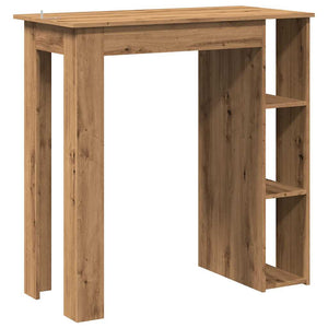 vidaXL Bar Table with Shelf Artisan Oak 102x50x103.5 cm Engineered Wood