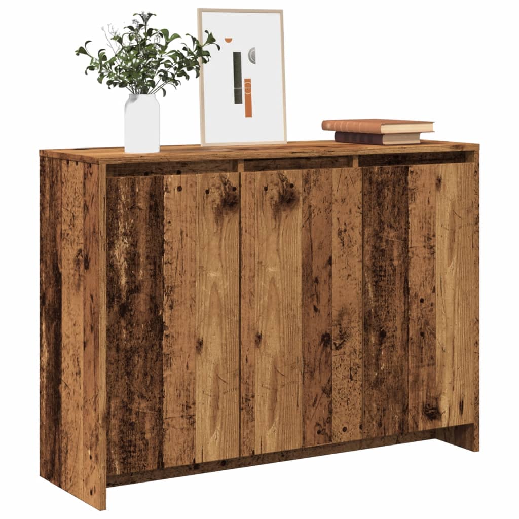 vidaXL Sideboard Old Wood 102x33x75 cm Engineered Wood