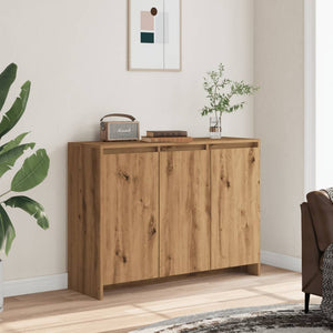 vidaXL Sideboard Artisan Oak 102x33x75 cm Engineered Wood