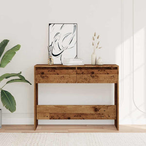 vidaXL Console Table Old Wood 100x35x76.5 cm Engineered Wood