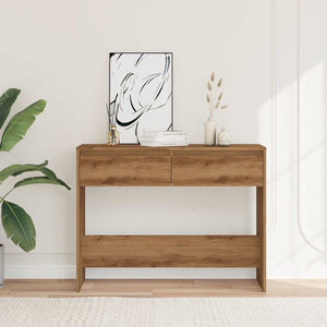 vidaXL Console Table Artisan Oak 100x35x76.5 cm Engineered Wood