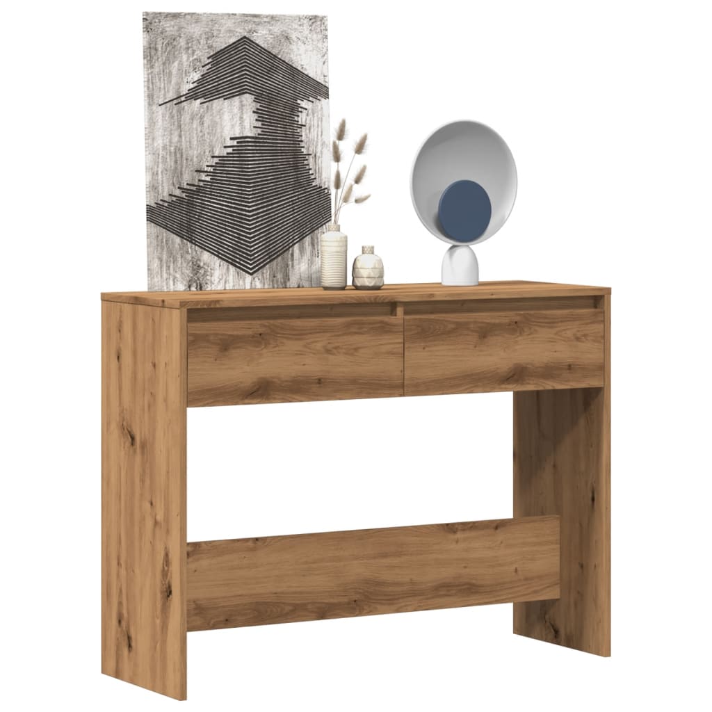 vidaXL Console Table Artisan Oak 100x35x76.5 cm Engineered Wood