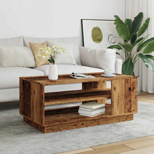 vidaXL Coffee Table Old Wood 102x55x43 cm Engineered Wood