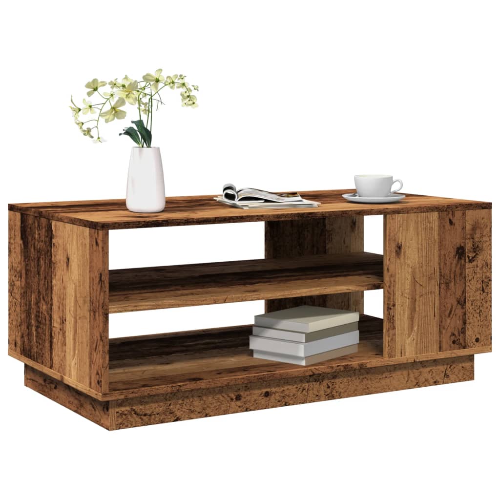 vidaXL Coffee Table Old Wood 102x55x43 cm Engineered Wood