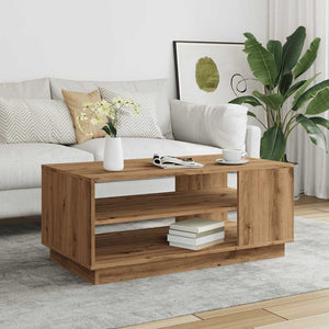 vidaXL Coffee Table Artisan Oak 102x55x43 cm Engineered Wood