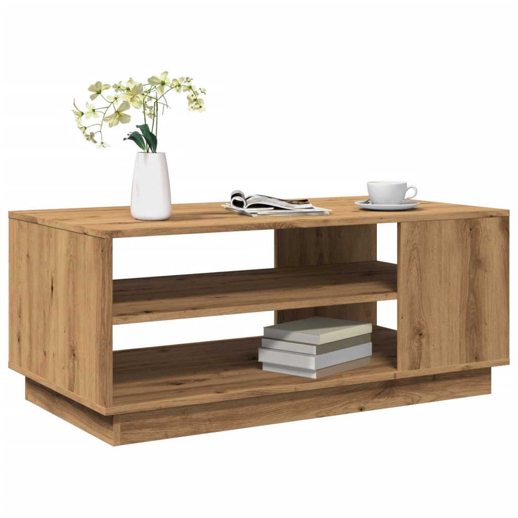 vidaXL Coffee Table Artisan Oak 102x55x43 cm Engineered Wood