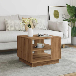 vidaXL Coffee Table Artisan Oak 55x55x42 cm Engineered Wood