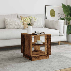 vidaXL Coffee Table Old Wood 40x40x43 cm Engineered Wood