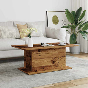 vidaXL Coffee Table Old Wood 102x55.5x40 cm Engineered Wood