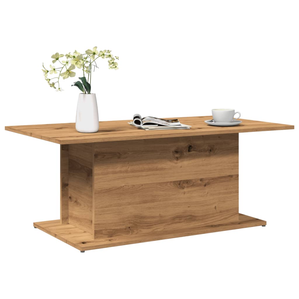 vidaXL Coffee Table Artisan Oak 102x55.5x40 cm Engineered Wood