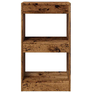 vidaXL Book Cabinet/Room Divider Old Wood 40x30x72 cm