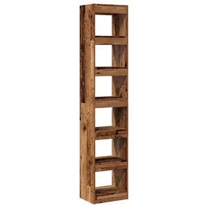 vidaXL Book Cabinet/Room Divider Old Wood 40x30x198 cm