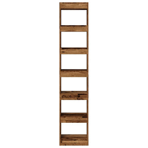 vidaXL Book Cabinet/Room Divider Old Wood 40x30x198 cm