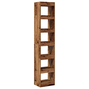 vidaXL Book Cabinet/Room Divider Old Wood 40x30x198 cm