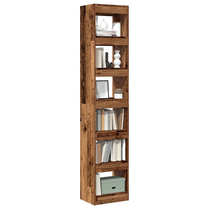 vidaXL Book Cabinet/Room Divider Old Wood 40x30x198 cm