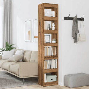 vidaXL Book Cabinet/Room Divider Artisan Oak 40x30x198 cm