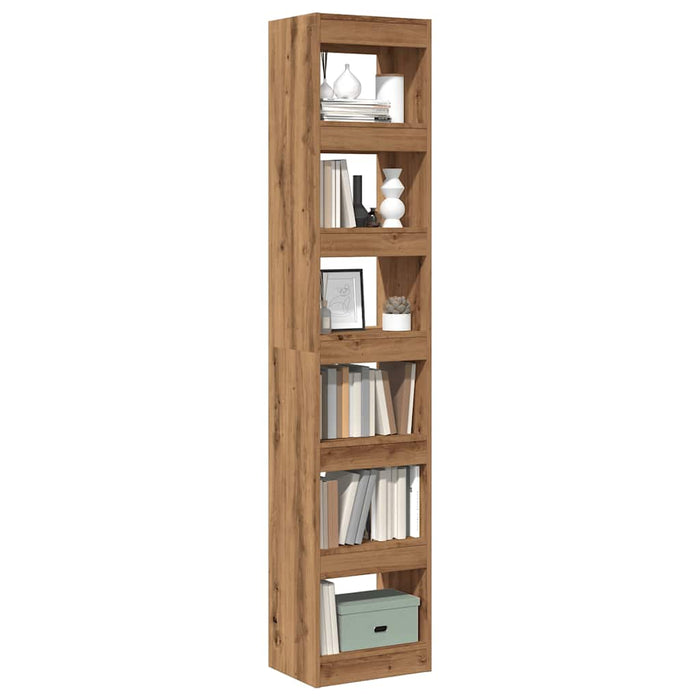 vidaXL Book Cabinet/Room Divider Artisan Oak 40x30x198 cm