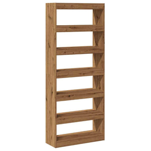 vidaXL Book Cabinet/Room Divider Artisan Oak 80x30x198 cm