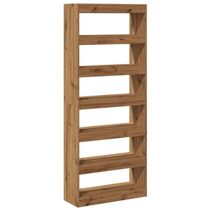 vidaXL Book Cabinet/Room Divider Artisan Oak 80x30x198 cm