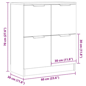 vidaXL Sideboard Old Wood 60x30x70 cm Engineered Wood