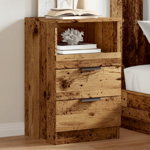 vidaXL Bedside Cabinet Old Wood 40x36x65 cm Engineered Wood