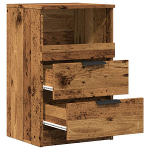 vidaXL Bedside Cabinet Old Wood 40x36x65 cm Engineered Wood