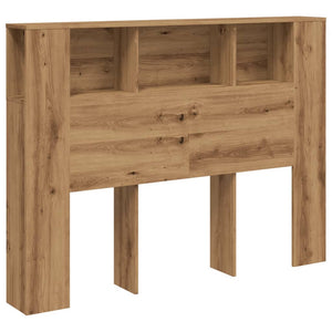 vidaXL Headboard Cabinet Artisan Oak 140x18.5x102.5 cm Engineered Wood