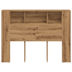 vidaXL Headboard Cabinet Artisan Oak 140x18.5x102.5 cm Engineered Wood