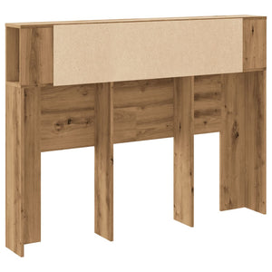 vidaXL Headboard Cabinet Artisan Oak 140x18.5x102.5 cm Engineered Wood