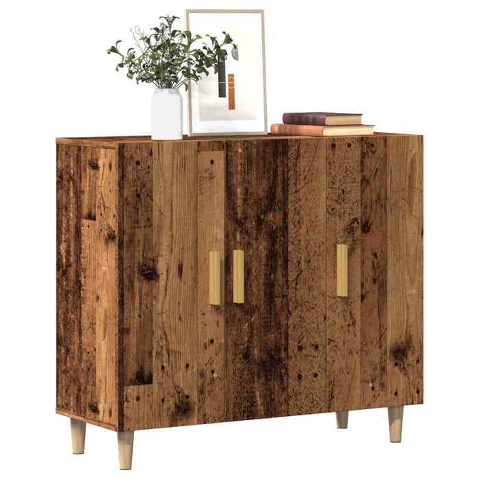 vidaXL Sideboard Old Wood 90x34x80 cm Engineered Wood