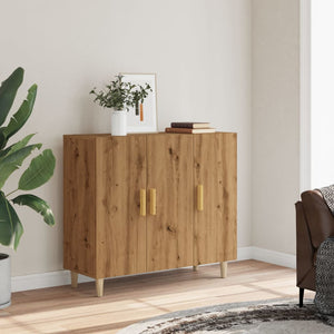 vidaXL Sideboard Artisan Oak 90x34x80 cm Engineered Wood