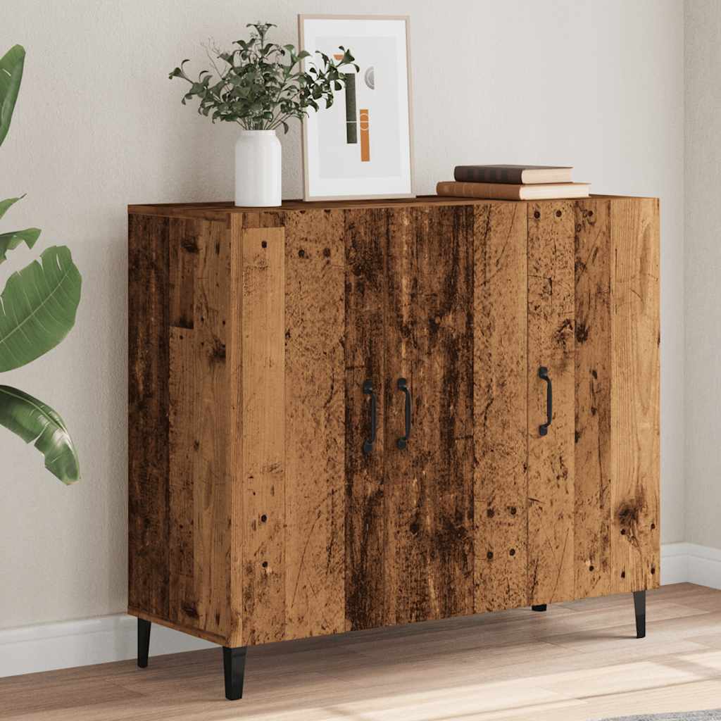 vidaXL Sideboard Old Wood 90x34x80 cm Engineered Wood