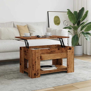 vidaXL Coffee Table Old Wood 79x49x41 cm Engineered Wood