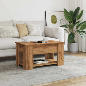 vidaXL Coffee Table Artisan Oak 79x49x41 cm Engineered Wood