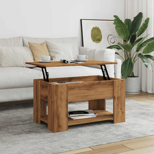 vidaXL Coffee Table Artisan Oak 79x49x41 cm Engineered Wood