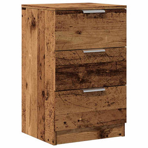 vidaXL Bedside Cabinet Old Wood 40x36x65 cm Engineered Wood