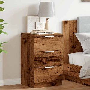 vidaXL Bedside Cabinet Old Wood 40x36x65 cm Engineered Wood