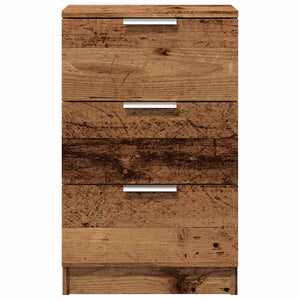 vidaXL Bedside Cabinet Old Wood 40x36x65 cm Engineered Wood